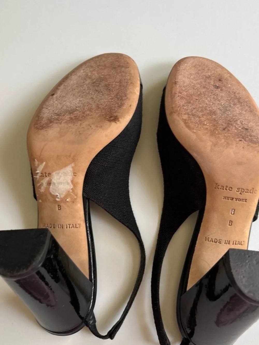 kate spade Black Slingback Heels